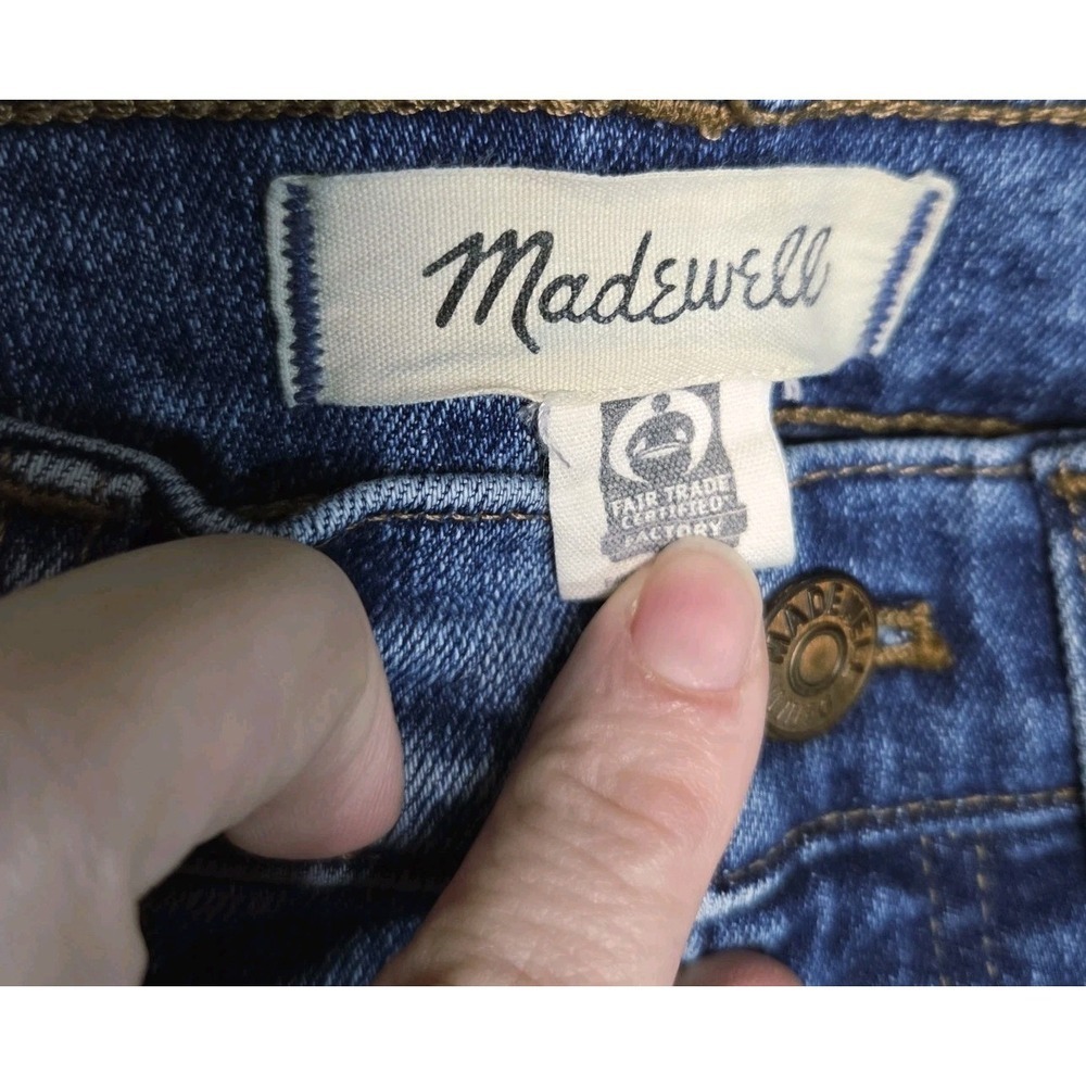 Madewell‎ Cali Demi Boot Jeans Size 25 Medium Wash Mid Rise - Picture 5 of 7